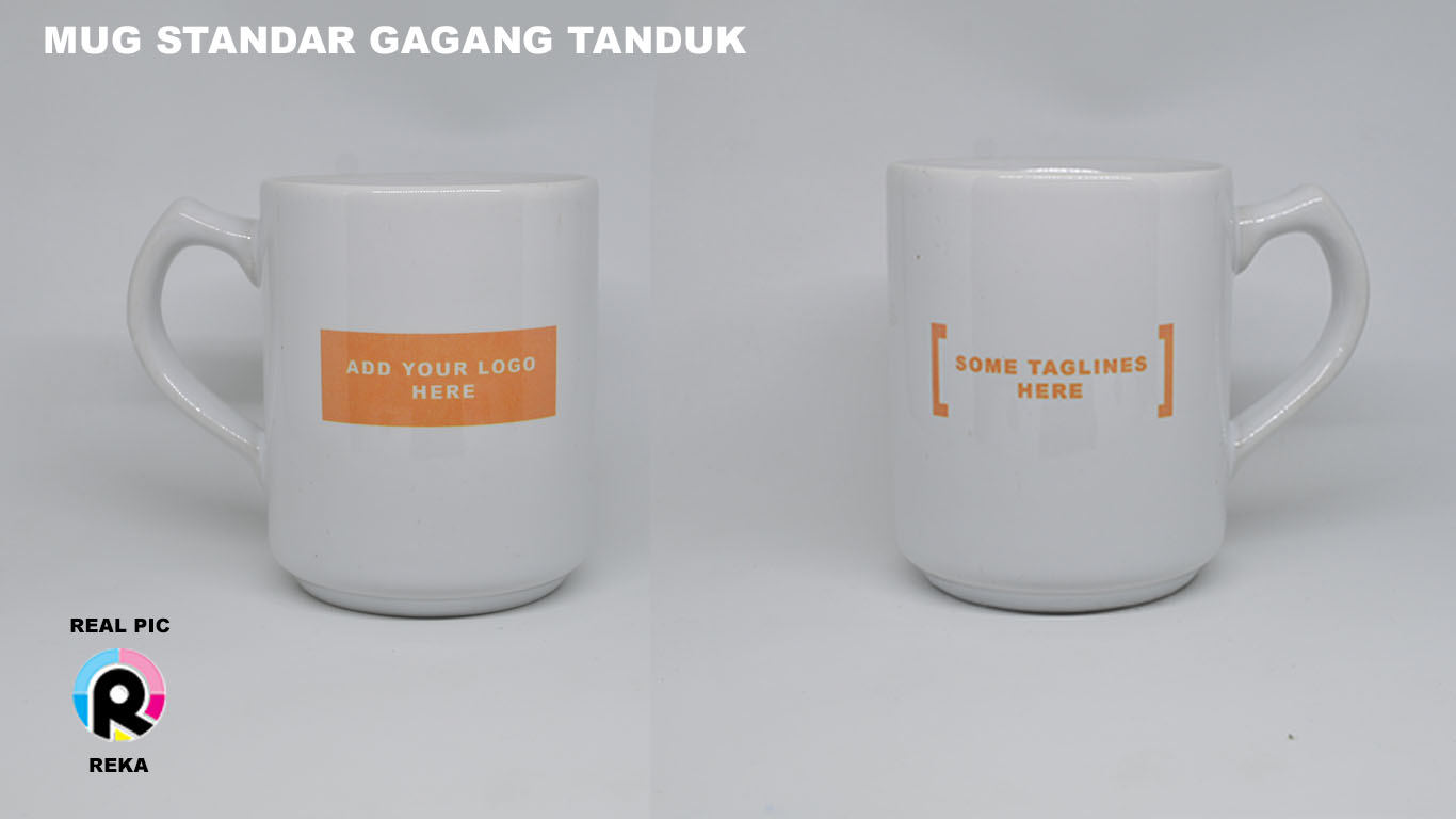MUG STANDAR GAGANG TANDUK UNTUK PROMOSI HARGA GROSIR MURAH LUSINAN
