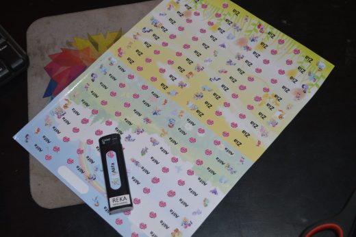 Label Nama Custom Waterproof